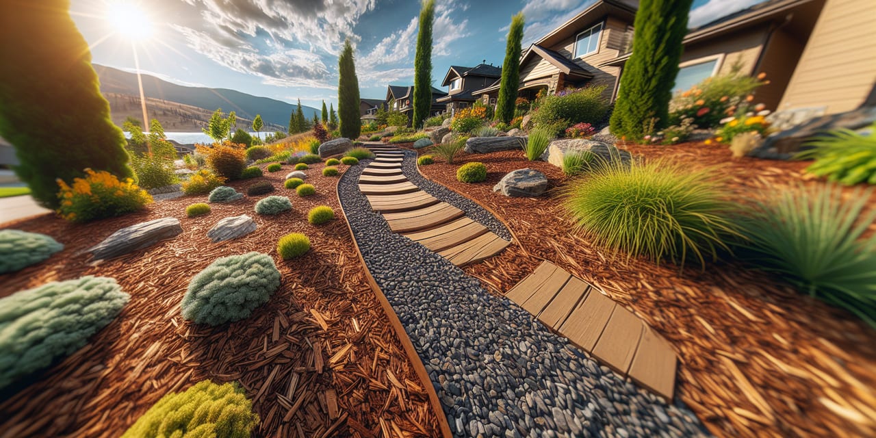 Armstrong residential yard in early spring ready for seasonal maintenance