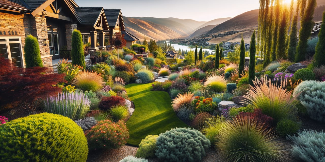 Planting & Landscaping work at a residential property in Summerland BC