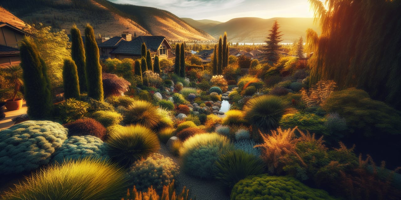 Planting & Landscaping work at a residential property in West Kelowna BC