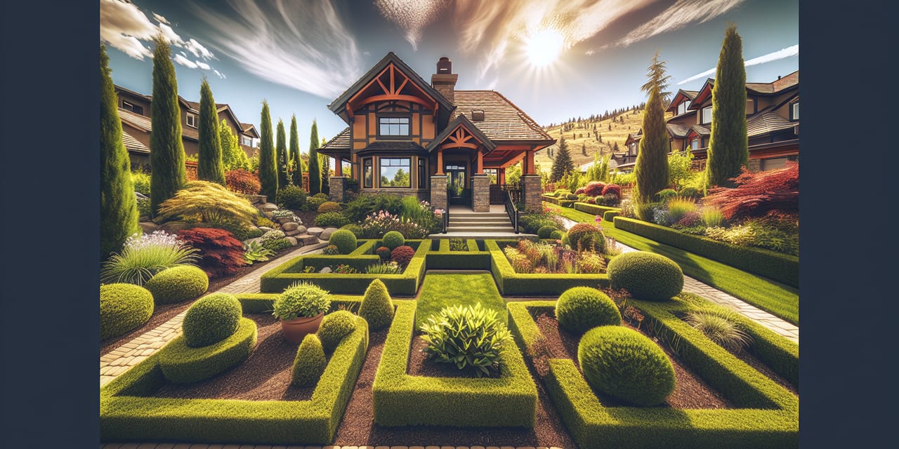 Yard Maintenance work at a residential property in Armstrong BC