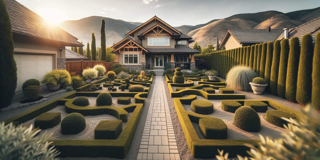 Yard Maintenance work at a residential property in Salmon Arm BC